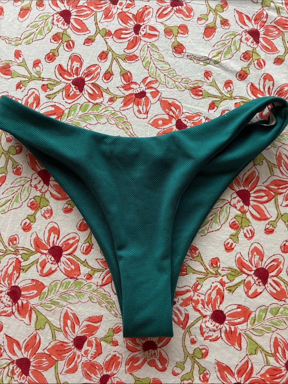 Zaful S Women’s Teal Bikini Bottom – Classic High-Cut Swim Brief - Picture 2 of 4